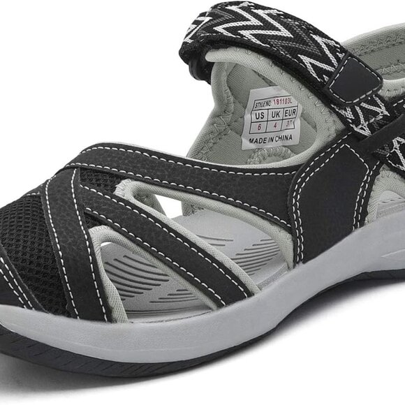 Women's Sports Sandals Outdoor Hiking Shoes Lightweight TPR Closed-Toe - Picture 1 of 6